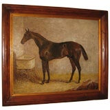 English oil horse painting