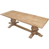 Provence double pedestal dining table