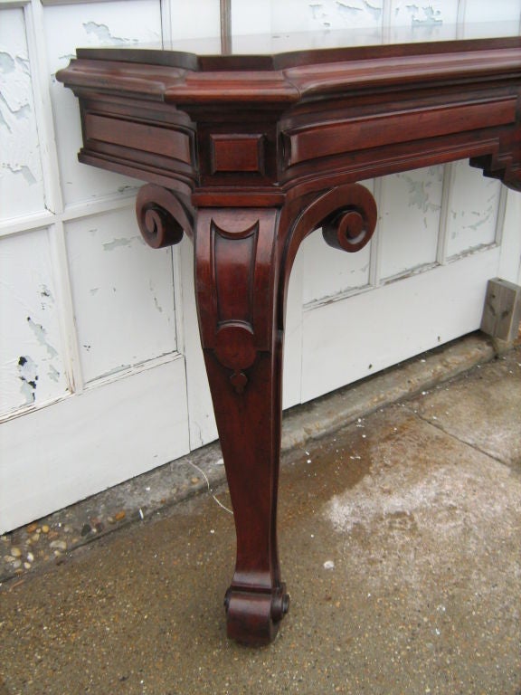 Georgian style mahogany console.