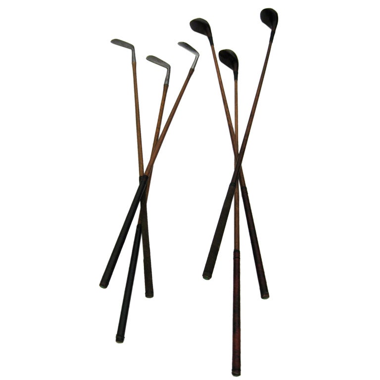 Antique golf clubs from St. Andrews