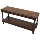Barley Twist Console with Carved Top