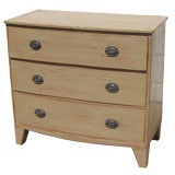 Antique Re-Painted Bow Front Chest of Drawers