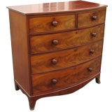 Antique Bow Front Chest of Drawers