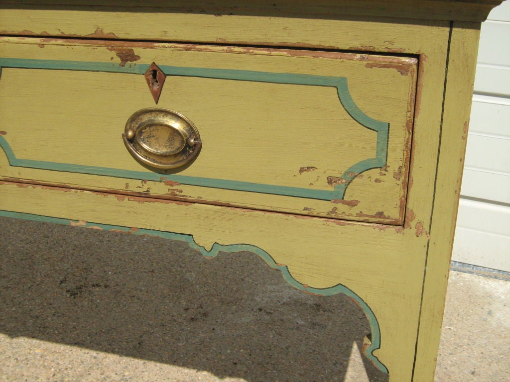 Antique Pine Painted Server In Good Condition For Sale In Bridgehampton, NY