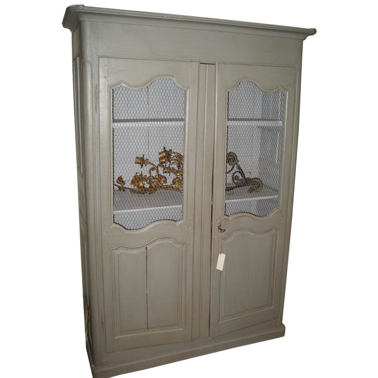 French Armoire--Chicken wire For Sale
