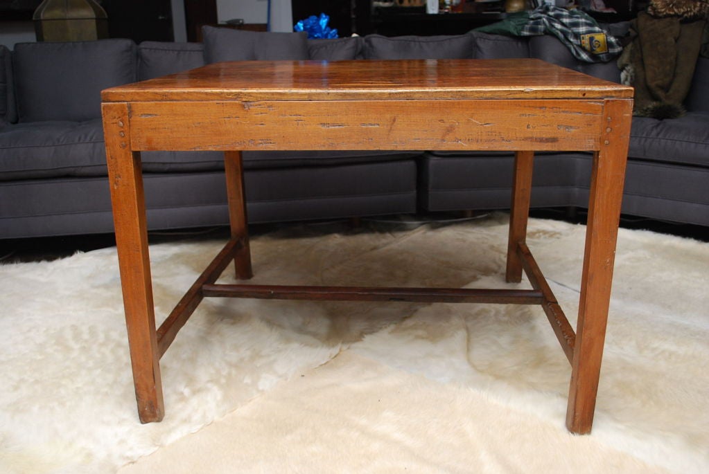 Teak Wood Library Table For Sale 2