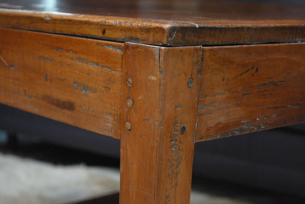 Teak Wood Library Table For Sale 1