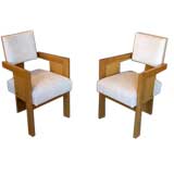 A Pair of Sornay Style Armchairs