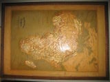 Interesting  Large Victorian Relief Map of Africa