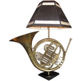 Whimsical French Horn Lamp