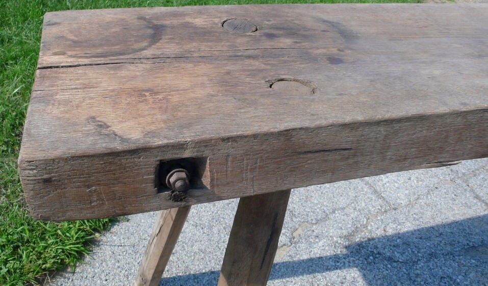 Extra Long Rustic Farm Console Table 2