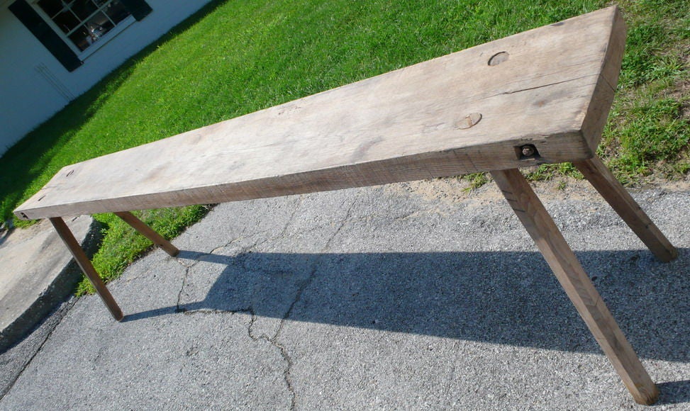 Extra Long Rustic Farm Console Table at 1stDibs