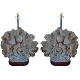 Unusual Pair of Custom Made Lamps