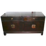 Sleek Brass Trimmed Sideboard