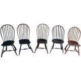 Assembled Set of 5 Windsor Chairs