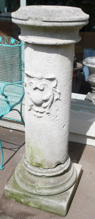 Stately Tall Stone Column