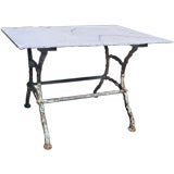 Branchy Iron Base Table with Marble Top