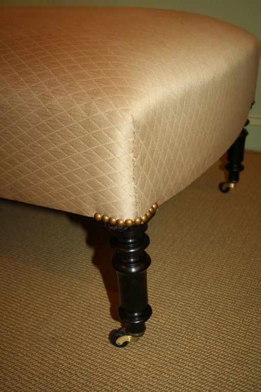 19th Century High Back Upholstered  Chaise  Lounge