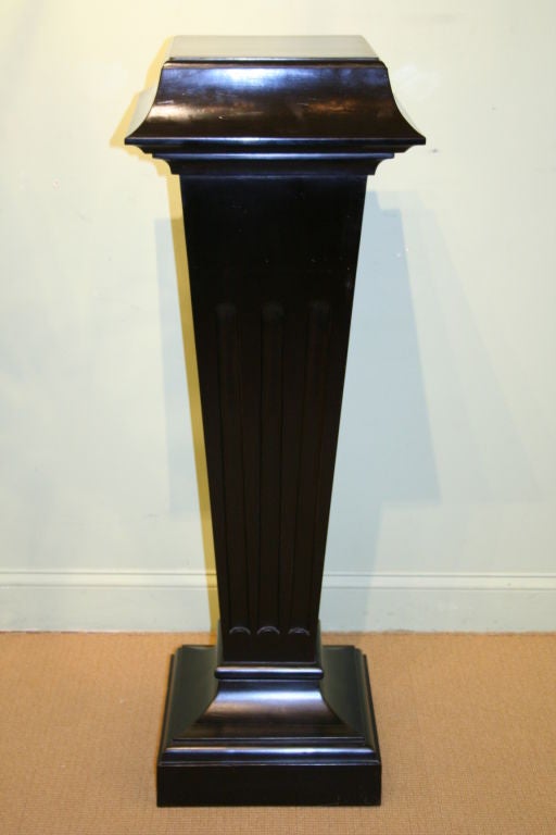 Ebonized 19th Century Pedestal