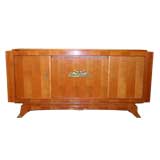 French 1940's Wild Cherry Wood Sideboard