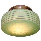 Art- Deco Green Ceiling Light