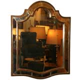 1940
s Mirror with Mirrored Frame