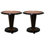 Pair  of  Pedestal  End  Tables