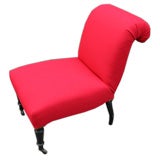 Jungle Red Slipper Chair