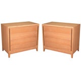 Pair of  Limed Oak Chest of Drawers