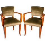 Pair Of French 1940's Armchairs