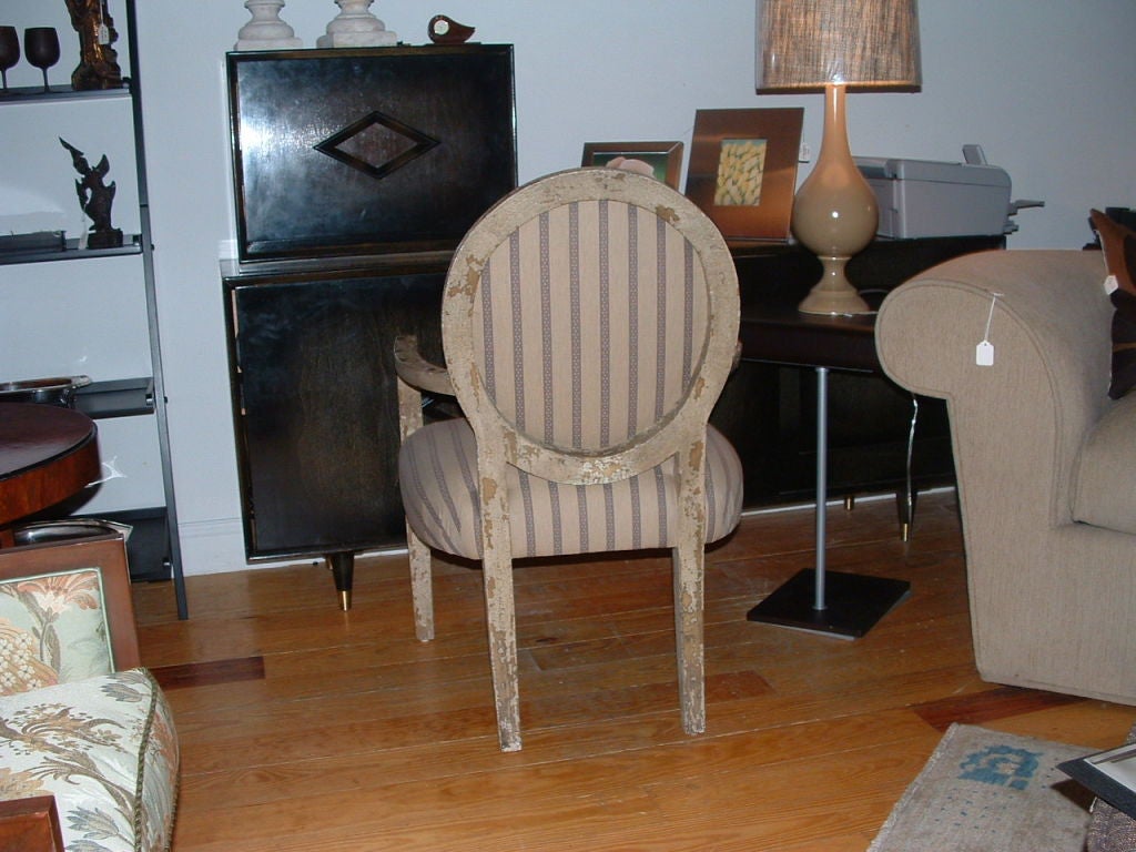 American A pair of  arm chairs w/crackle finish For Sale