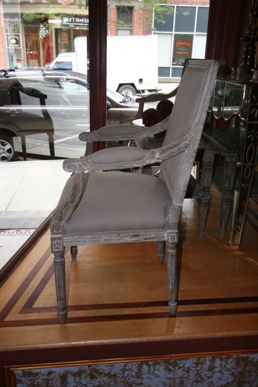 A Pair of Louis 16th style arm chairs