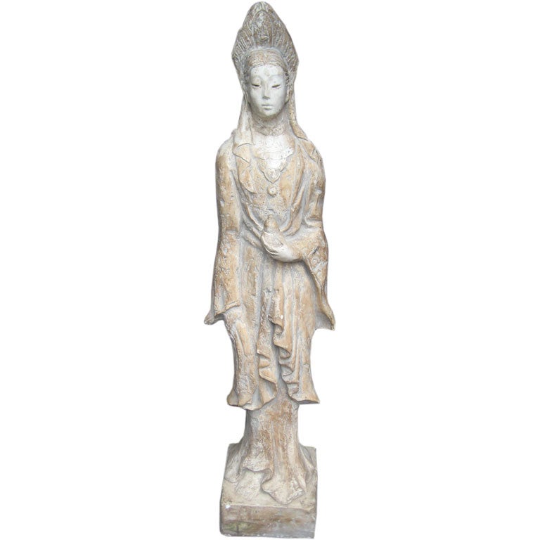 A mythic  kuan Yin statue