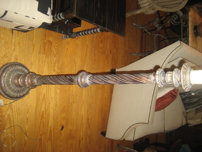 French A 1930`s decorative floor lamp For Sale