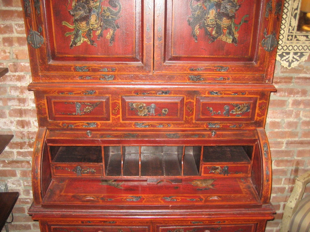 19th Century Anglo - Chinese Secretaire