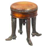 Revolving Piano Stool, in the Edwardian style