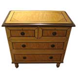 Antique Provencial Scrubbed Pine four drawer chest