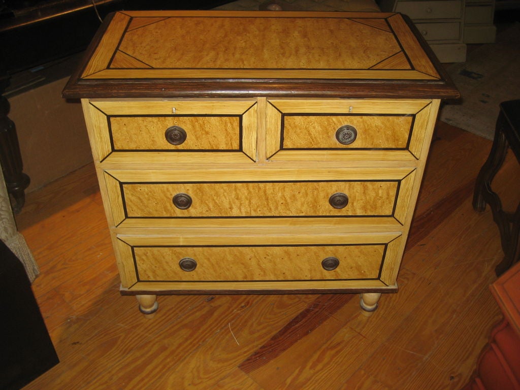 Provencial Scrubbed Pine four drawer chest
