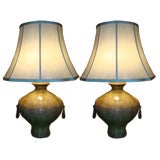 Dynamic oversized Pair of estate urns