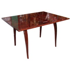 Table console convertible en noyer