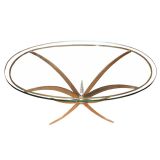 Oval Glass Coffee Table