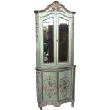 Antique An Italian Corner cabinet in french style