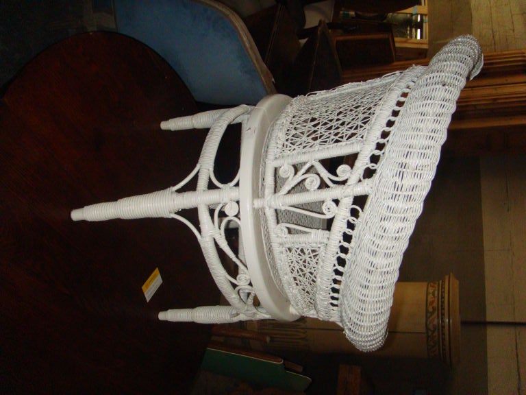 American Late Victorian Wicker Chair.