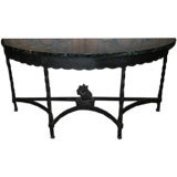 Continental Iron marble-top Console table Continental Iron marble-top Console table