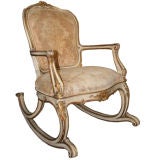 Antique Art Nouveau Jansen style Rocking chair.