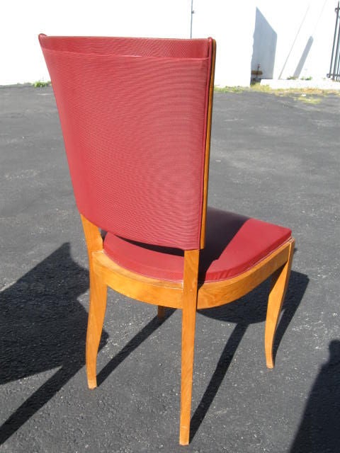 Ensemble de 6 chaises de salle à manger françaises des années 1940 Bon état - En vente à Bronx, NY