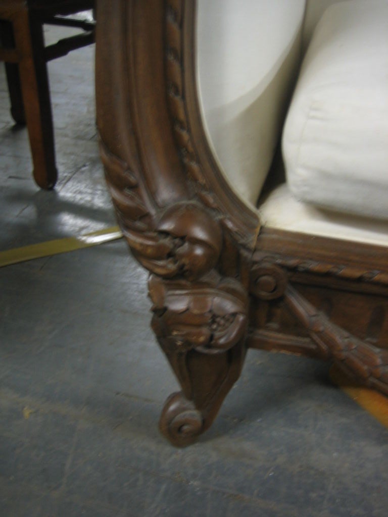 19th Century Beautifly Carved Early 19 century Divan.