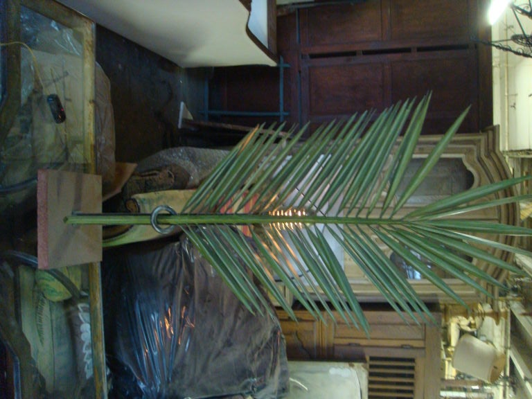 Palm leaf Lamp.