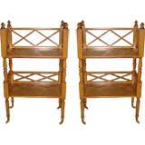 Two Shelf Telephone Table with Casters