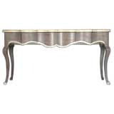 Grey/White Painted Avignon Style Console with Drawer